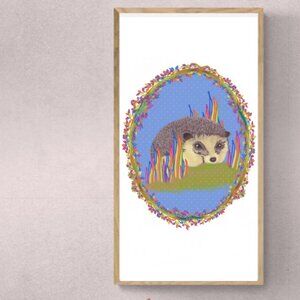 Cute Hedgehog | Kids Art | Modern Wall Art Decor | Minimalist Digital Prints